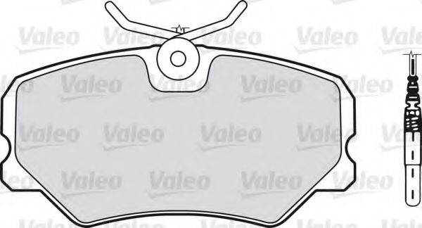 VALEO 598179 Комплект гальмівних колодок, дискове гальмо