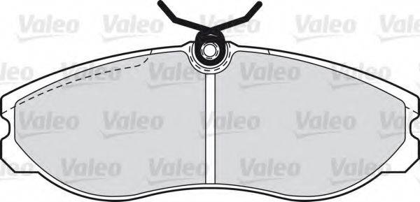 VALEO 21481 Комплект гальмівних колодок, дискове гальмо