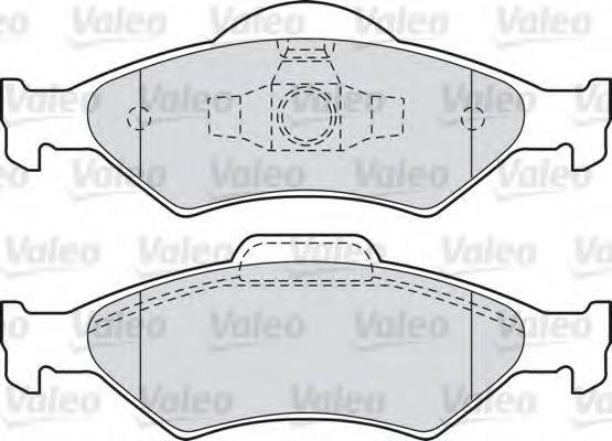 VALEO 301563 Комплект гальмівних колодок, дискове гальмо