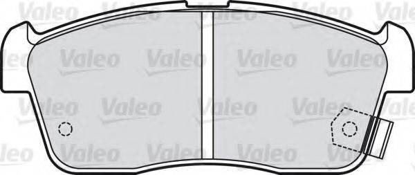 VALEO 23507 Комплект гальмівних колодок, дискове гальмо