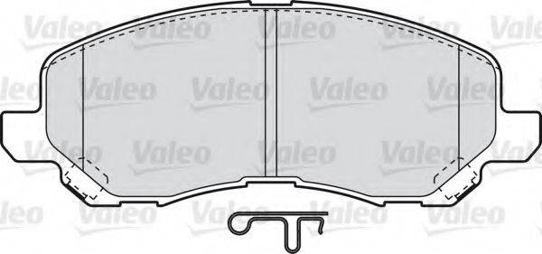 VALEO 598886 Комплект гальмівних колодок, дискове гальмо