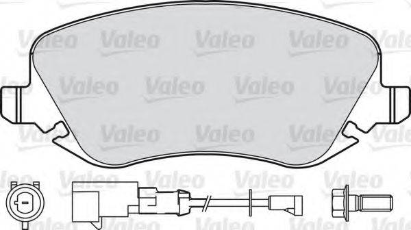 VALEO 601001 Комплект гальмівних колодок, дискове гальмо