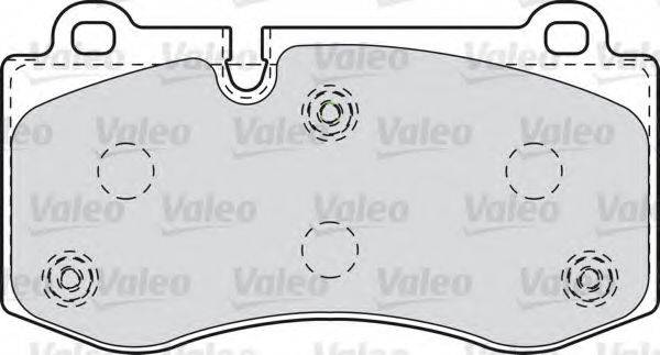 VALEO 598995 Комплект гальмівних колодок, дискове гальмо