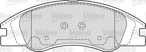 VALEO 598705 Комплект гальмівних колодок, дискове гальмо
