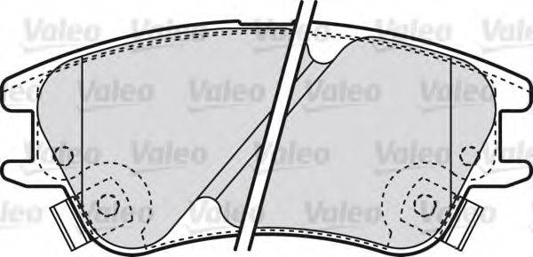 VALEO 301708 Комплект гальмівних колодок, дискове гальмо