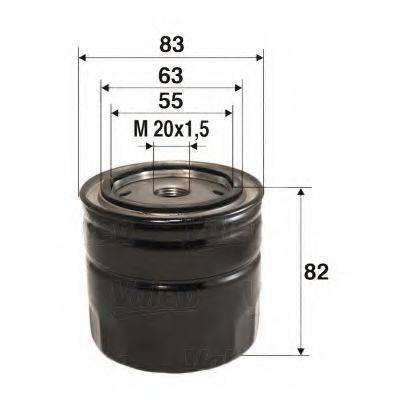 HONDA 15400-PCX-004 Масляний фільтр