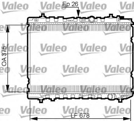 VALEO 735526 Радіатор, охолодження двигуна