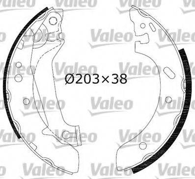 VALEO 554737 Комплект гальмівних колодок