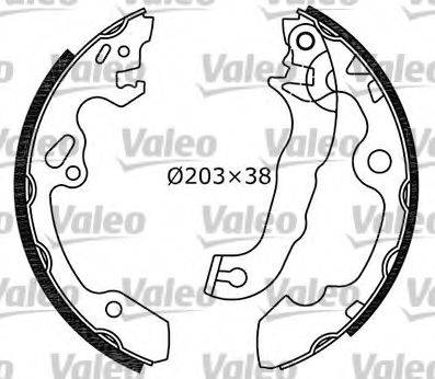 VALEO 554618 Комплект гальмівних колодок