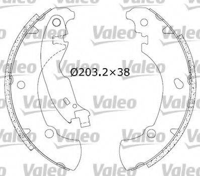 VALEO K224 Комплект гальмівних колодок