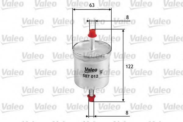 VALEO 587012 Паливний фільтр