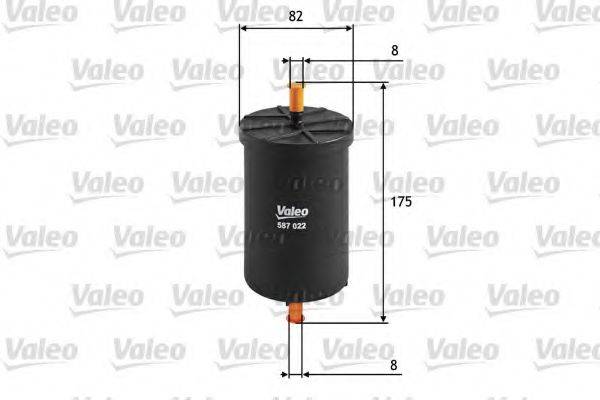 VALEO 587022 Паливний фільтр