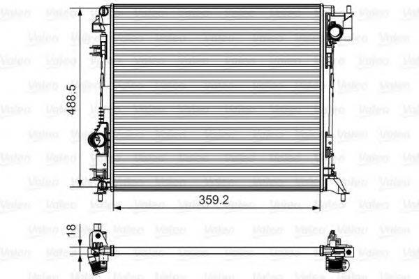 NISSAN 21410-4ED0A Радіатор, охолодження двигуна
