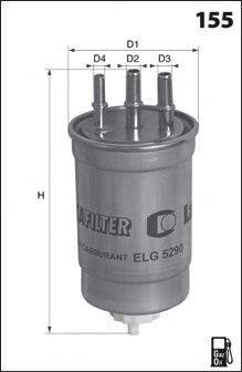 MECAFILTER ELG5336 Паливний фільтр