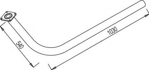 DINEX 80111 Труба вихлопного газу