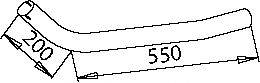 MERCEDES-BENZ 6194902020 Труба вихлопного газу