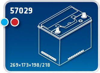 IPSA 57029 Стартерна акумуляторна батарея