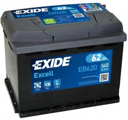 EXIDE EB620 Стартерна акумуляторна батарея; Стартерна акумуляторна батарея