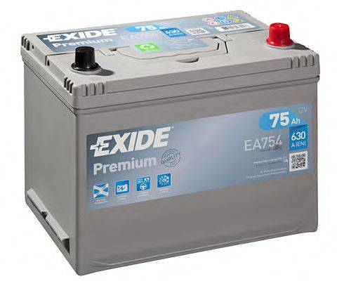 EXIDE EA754 Стартерная аккумуляторная батарея; Стартерная аккумуляторная батарея