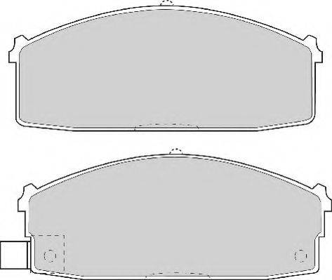 NECTO 21118 Комплект гальмівних колодок, дискове гальмо