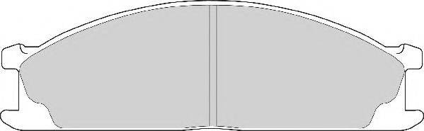 DAIHATSU 00491-87716-000 Комплект гальмівних колодок, дискове гальмо
