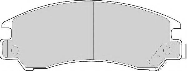 NECTO 20112 Комплект гальмівних колодок, дискове гальмо