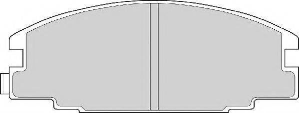 NECTO 21467 Комплект гальмівних колодок, дискове гальмо