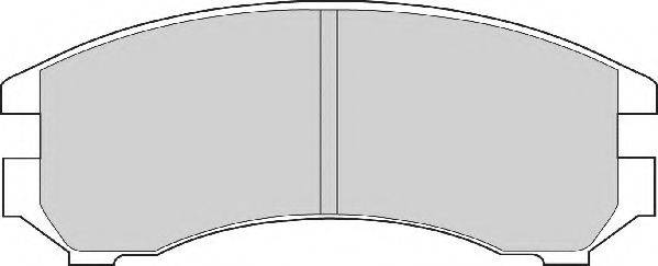 NECTO FD6356 Комплект гальмівних колодок, дискове гальмо