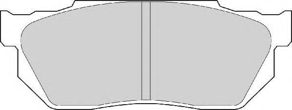 NECTO 20959 Комплект гальмівних колодок, дискове гальмо
