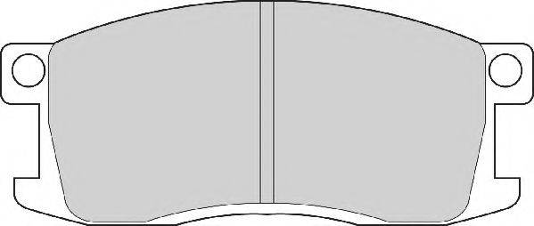 NECTO 20735 Комплект гальмівних колодок, дискове гальмо