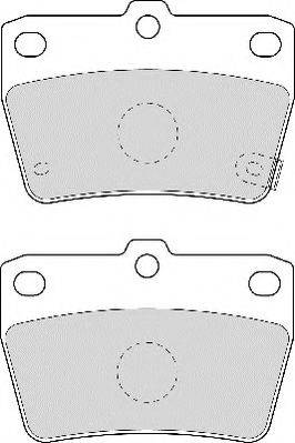NECTO FD7001 Комплект гальмівних колодок, дискове гальмо