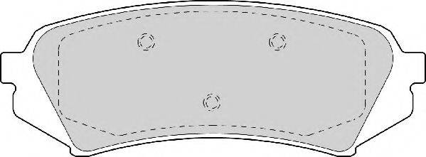 NECTO 23539 Комплект гальмівних колодок, дискове гальмо