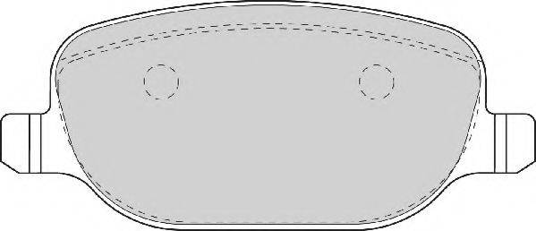NECTO FD6933A Комплект гальмівних колодок, дискове гальмо
