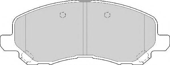 NECTO FD7066A Комплект гальмівних колодок, дискове гальмо