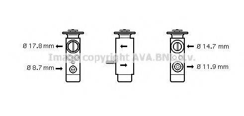 AVA QUALITY COOLING BW1088 Розширювальний клапан, кондиціонер