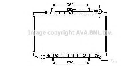 AVA QUALITY COOLING DN2127 Радіатор, охолодження двигуна