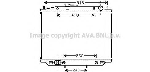 AVA QUALITY COOLING DN2303 Радіатор, охолодження двигуна