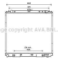 AVA QUALITY COOLING DN2399 Радіатор, охолодження двигуна