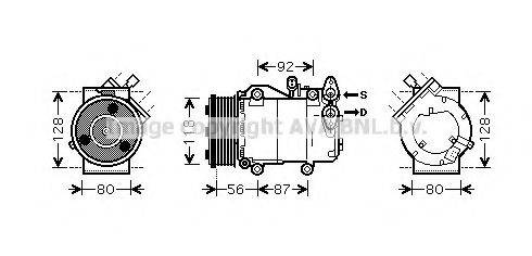 AVA QUALITY COOLING FDAK393 Компресор, кондиціонер