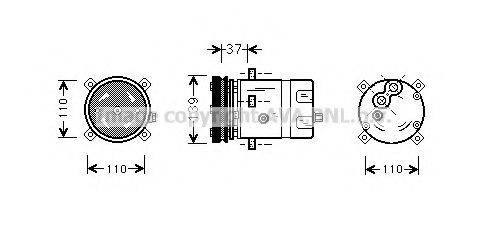 KAGER 920338 Компресор, кондиціонер