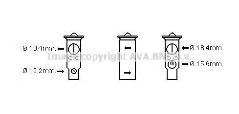 AVA QUALITY COOLING MZ1248 Розширювальний клапан, кондиціонер