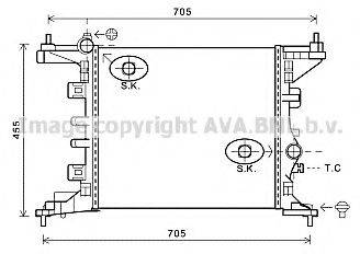 AVA QUALITY COOLING OL2568 Радіатор, охолодження двигуна