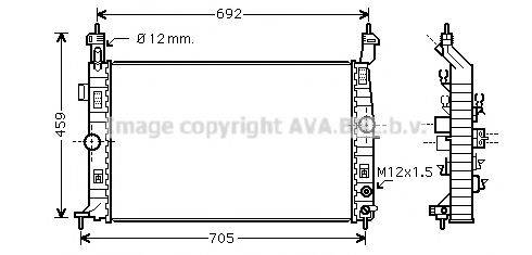 AVA QUALITY COOLING OLA2582 Радіатор, охолодження двигуна