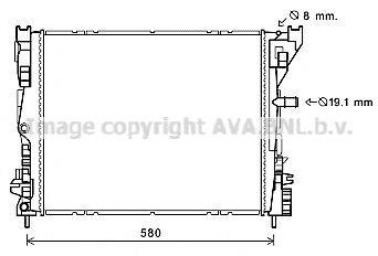 AVA QUALITY COOLING RT2608 Радіатор, охолодження двигуна