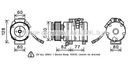 AVA QUALITY COOLING SUK101 Компресор, кондиціонер