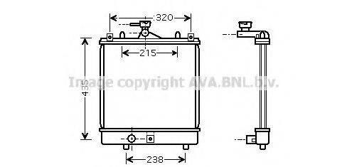 BLUE PRINT ADK89812 Радіатор, охолодження двигуна