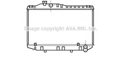 AVA QUALITY COOLING TO2120 Радіатор, охолодження двигуна