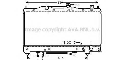 BLUE PRINT ADT39854 Радіатор, охолодження двигуна