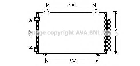 AVA QUALITY COOLING TO5487D Конденсатор, кондиціонер