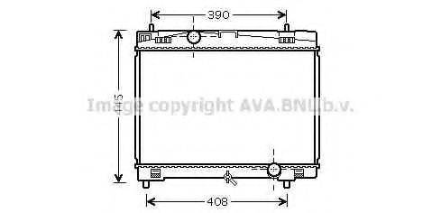 AVA QUALITY COOLING TOA2482 Радіатор, охолодження двигуна